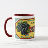 Mug Étiquette vintage Fruit (Gauche)