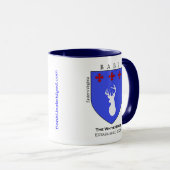 Mug Étiquettes blanches de l'E. Virginie/Caroline du N (Devant droit)