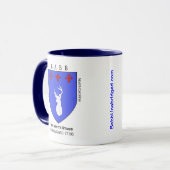 Mug Étiquettes blanches de l'E. Virginie/Caroline du N (Devant gauche)