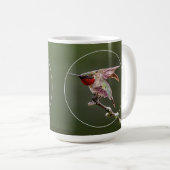 Mug Étiquettes de colibri (Devant droit)