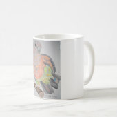 Mug étirage de perroquet Rouge-gonflé par オウムパロット (Devant droit)