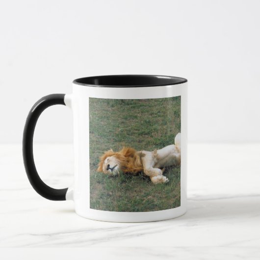 Mug Étirage masculin de lion (Gauche)