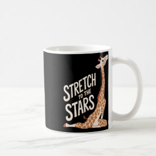 Mug Étirez-vous vers la galaxie Giraffe Yoga Positif H