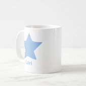 Mug Étoile à cinq branches griffonnée avec nom ou autr (Devant gauche)