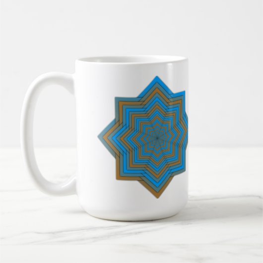Mug Étoile azur et ambre (Gauche)