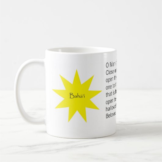 Mug étoile baha'i (Gauche)