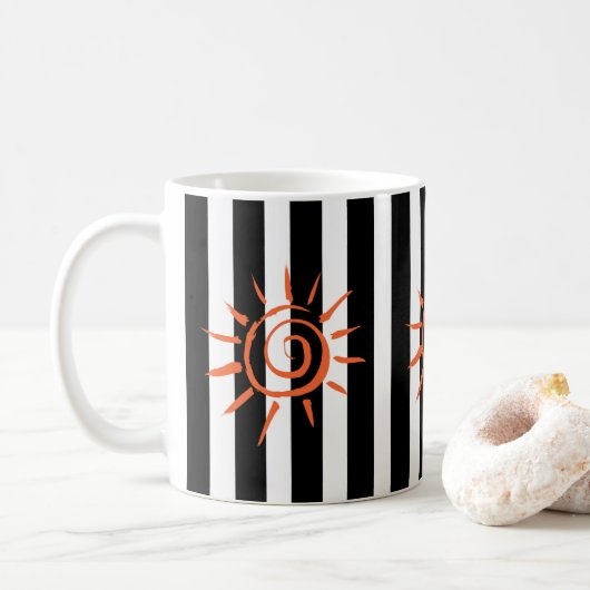 Mug Étoile Blancs Blancs (Avec donut)