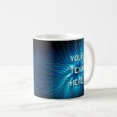 Mug Étoile bleue sculptée (Devant droit)