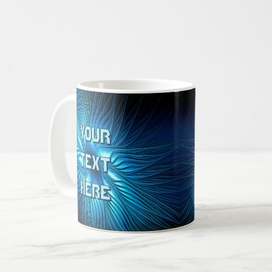 Mug Étoile bleue sculptée (Devant gauche)