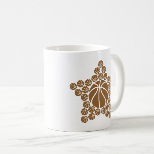 Mug Étoile de basket (Devant droit)