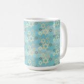 Mug Etoile de ciel bleu passover de David (Devant droit)