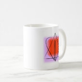 Mug Étoile de David/Coeur (Devant droit)