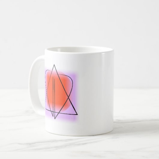Mug Étoile de David/Coeur (Devant gauche)