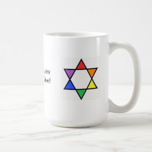 Mug Étoile de David d'arc-en-ciel