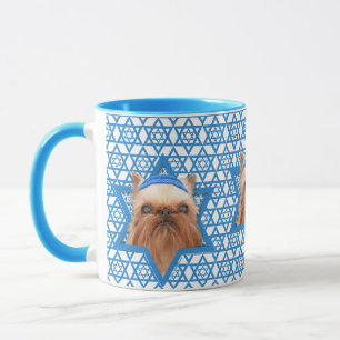 Mug Étoile de David de Hanoukka - griffon de Bruxelle