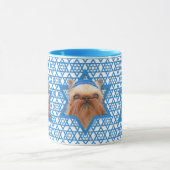 Mug Étoile de David de Hanoukka - griffon de Bruxelles (Centre)