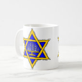 Mug Étoile de David et menorah (Devant gauche)