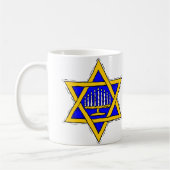 Mug Étoile de David et menorah (Gauche)