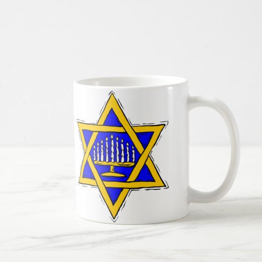 Mug Étoile de David et menorah (Droite)