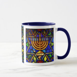 MUG ÉTOILE DE DAVID ET MENORAH