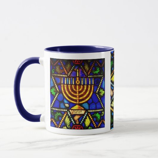 MUG ÉTOILE DE DAVID ET MENORAH (Gauche)
