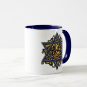 Mug Étoile de David Gold (Devant droit)