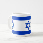 Mug Étoile de David Juif Israël Drapeau Patriotique (Devant gauche)