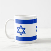Mug Étoile de David Juif Israël Drapeau Patriotique (Gauche)