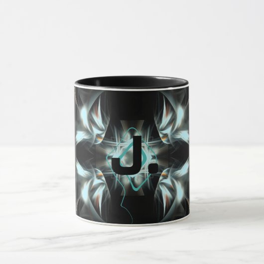 Mug Étoile de déco avec monogramme (Centre)