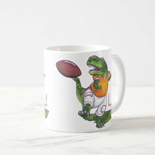 Mug Étoile de football Dino (Devant droit)