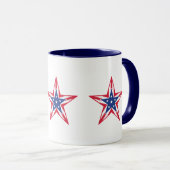 Mug Étoile de la liberté (horizontale) (Devant droit)