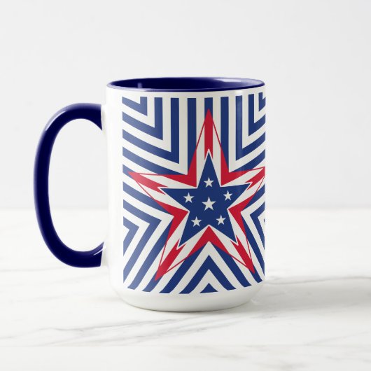 Mug Étoile de la Liberté (Rayure) (Gauche)