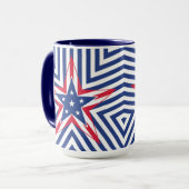 Mug Étoile de la Liberté (Rayure) (Devant gauche)