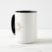 Mug Étoile de la Nativité de Bethléem Écriture Noir No (Devant gauche)