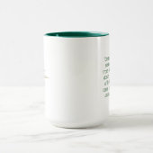 Mug Étoile de la Nativité de Bethléem Vert Noël Script (Centre)