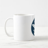 Mug Étoile de mer avec des étoiles blanches (Gauche)