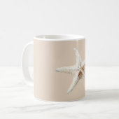 Mug Étoile de mer blanche crème (Devant gauche)