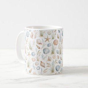 Mug Étoile de mer coquillage botanique côtier de plage