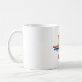 Mug Étoile de mer et silhouette bleue (Gauche)