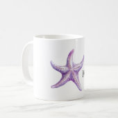 Mug Étoile de mer lavande pourpre (Devant gauche)