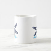 Mug Étoile de mer Midnight Blue Nom (Centre)