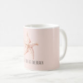 Mug Étoile De Mer Pêche Mieux À La Plage (Devant droit)