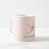 Mug Étoile De Mer Pêche Mieux À La Plage (Devant gauche)