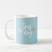 Mug Étoile de mer plage saisit le jour (Gauche)