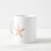 Mug Étoile de mer rose mignonne (Devant gauche)