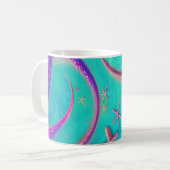 Mug Étoile de mer sarcelle et violette Beachy  (Devant gauche)