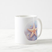 Mug Étoile de mer sur une pierre de forme unique (Devant droit)