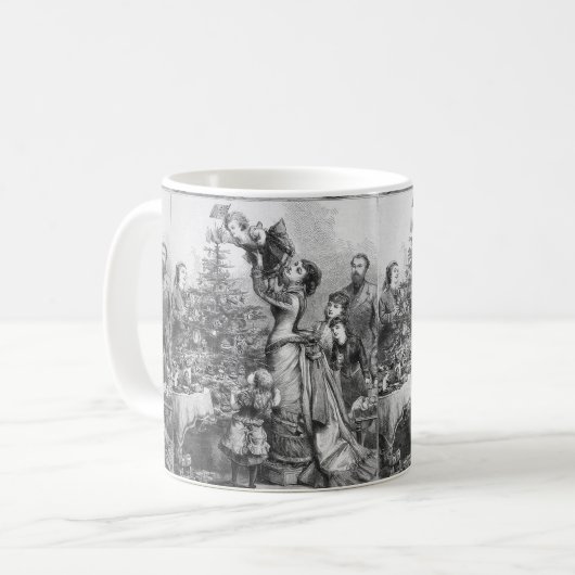 Mug Étoile de Noël victorienne (Devant gauche)