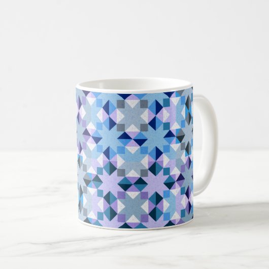 Mug Étoile de patchwork hivernale (Devant droit)