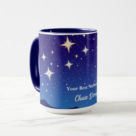 Mug Étoile de poursuite de rêves (Devant gauche)